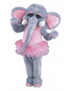 Elephant mascot costume 8 (elephant costume running figure)